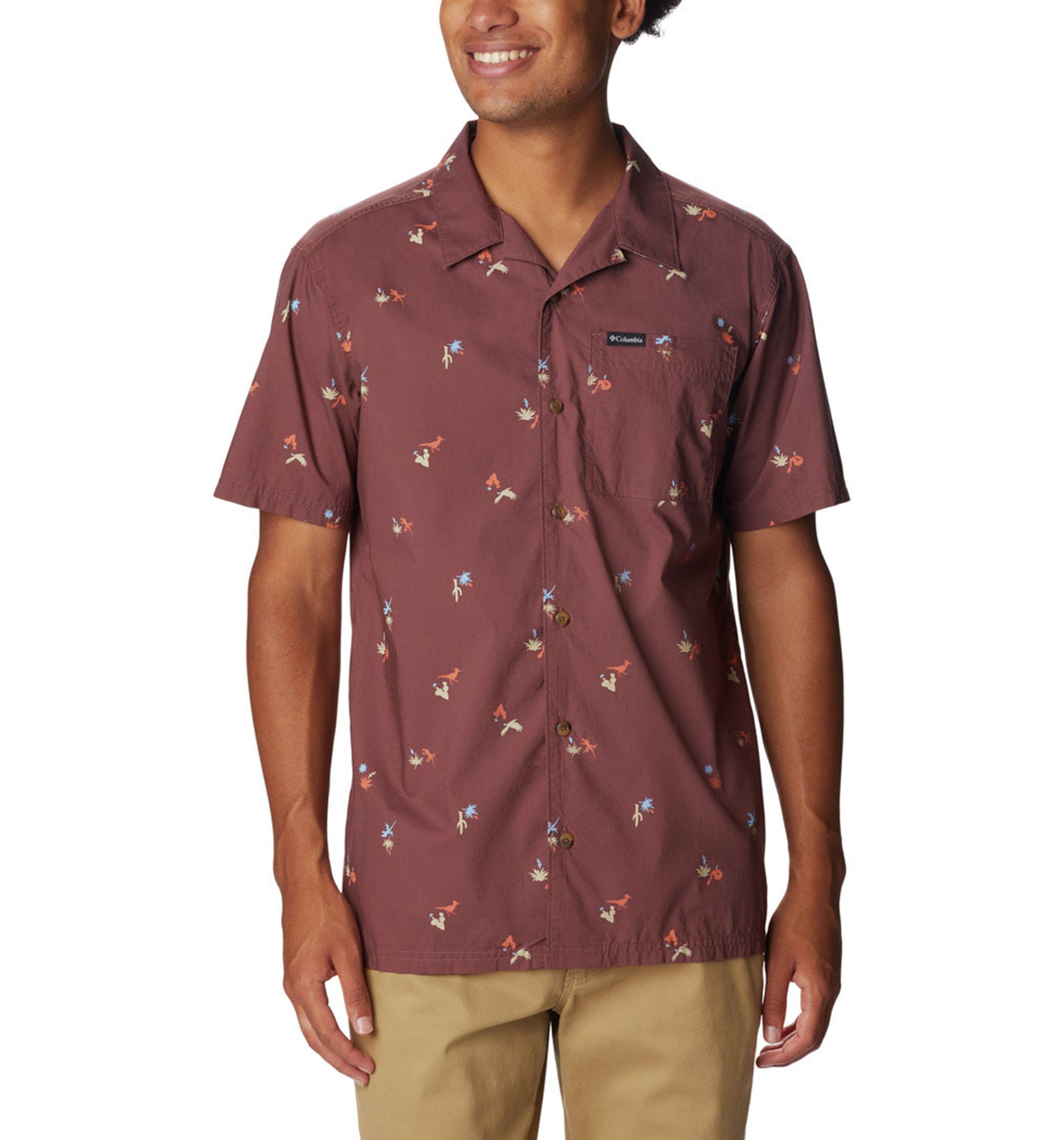 Columbia Men's Pine Canyon Woven Short Sleeve Shirt