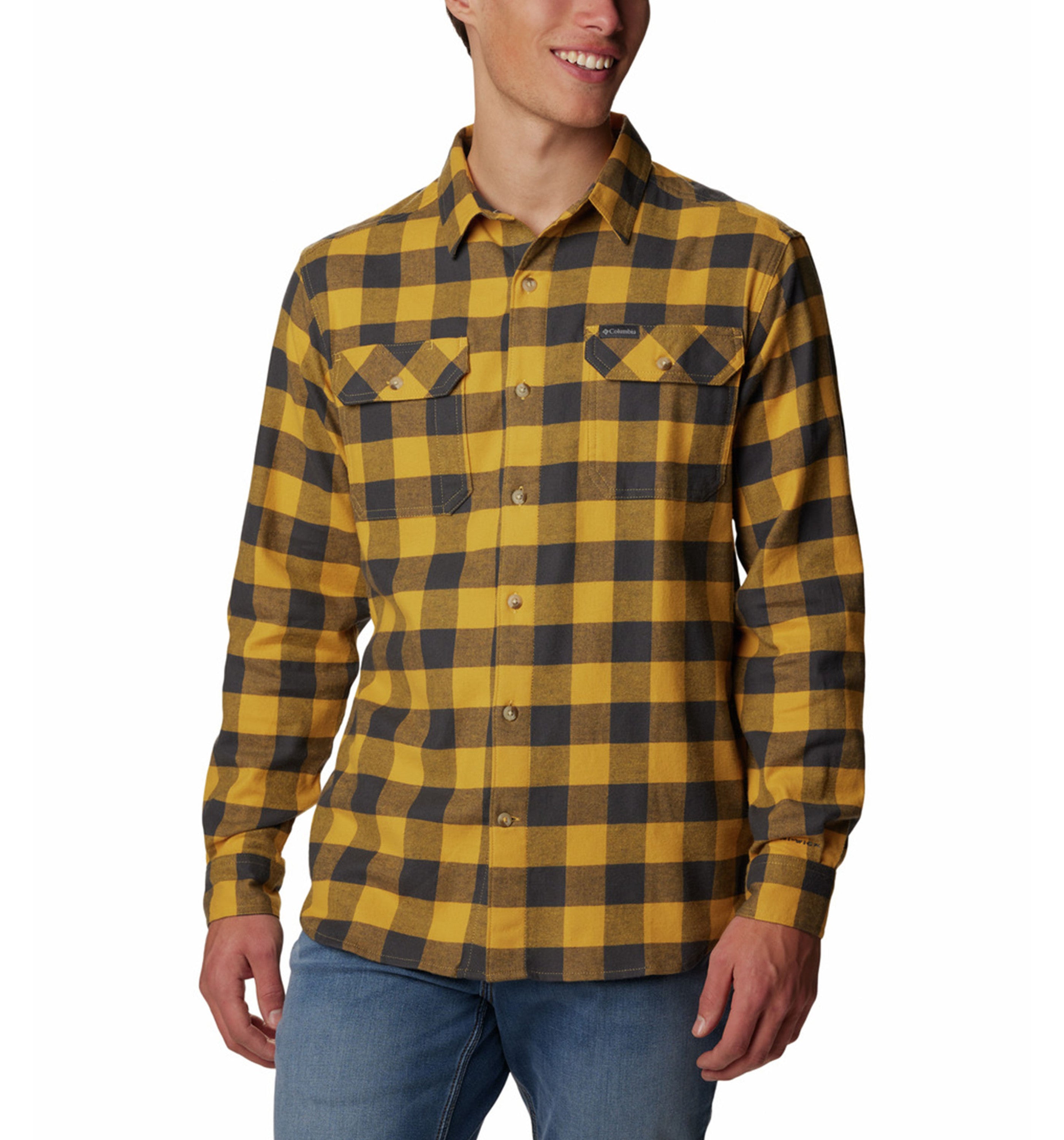 Men's Flare Gun Stretch Flannel Woven Long Sleeve