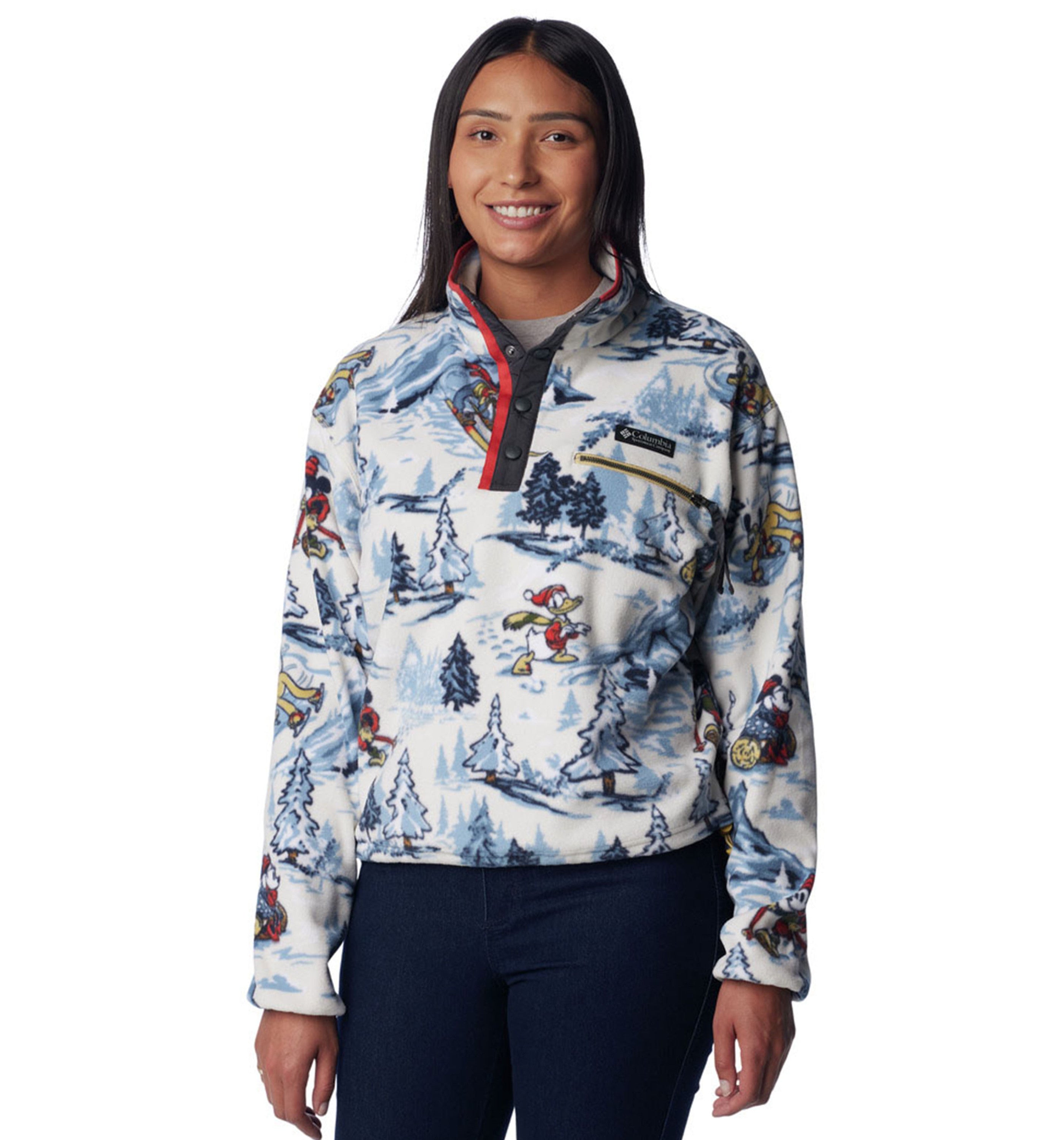 Women's Disney 100 Half Snap Fleece Jacket